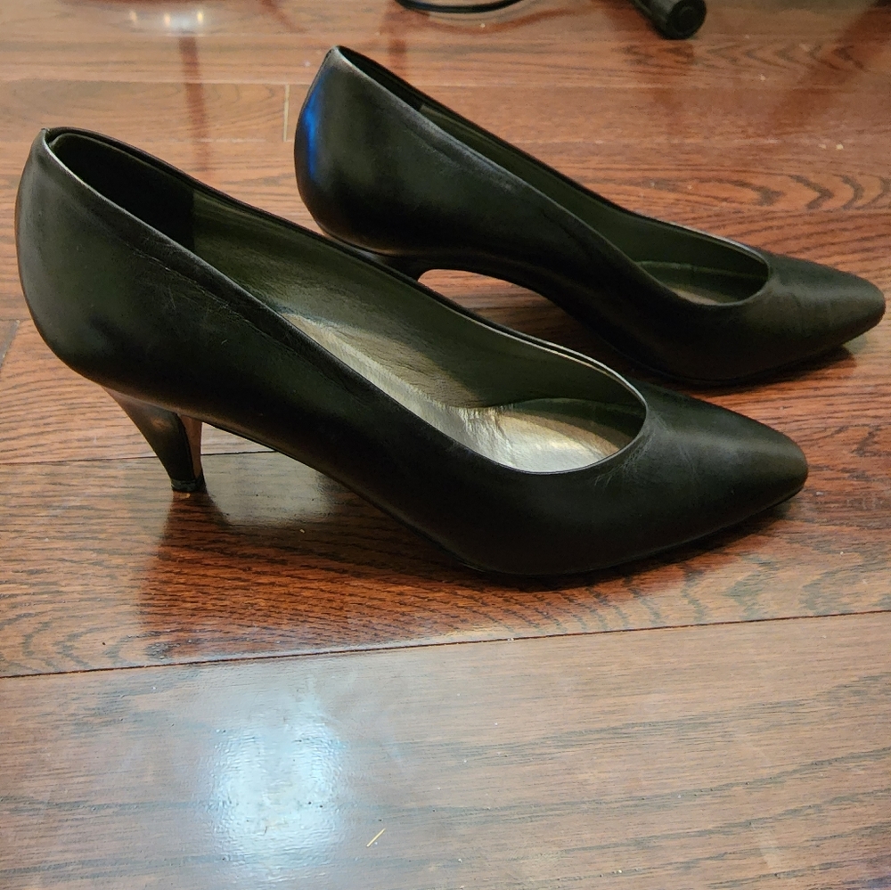 Versani black pointed high heels